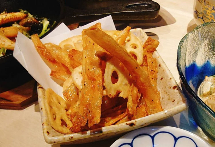 ごぼうと蓮根の和チップス